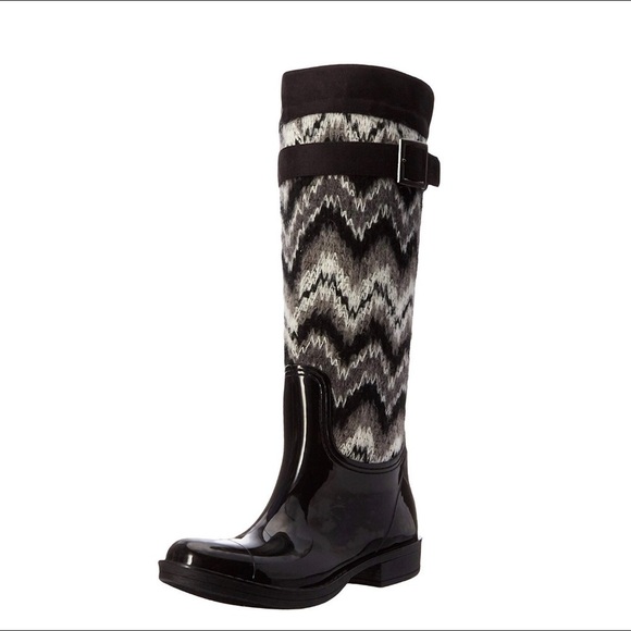 Nomad Hog Knit Shaft Rain/Snow Boots Sz 8